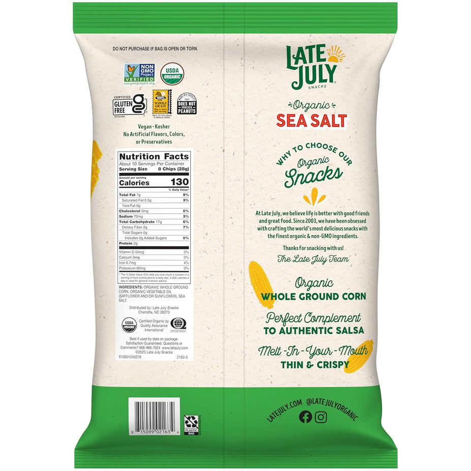 Sea Salt Thin And Crispy Tortilla Chips