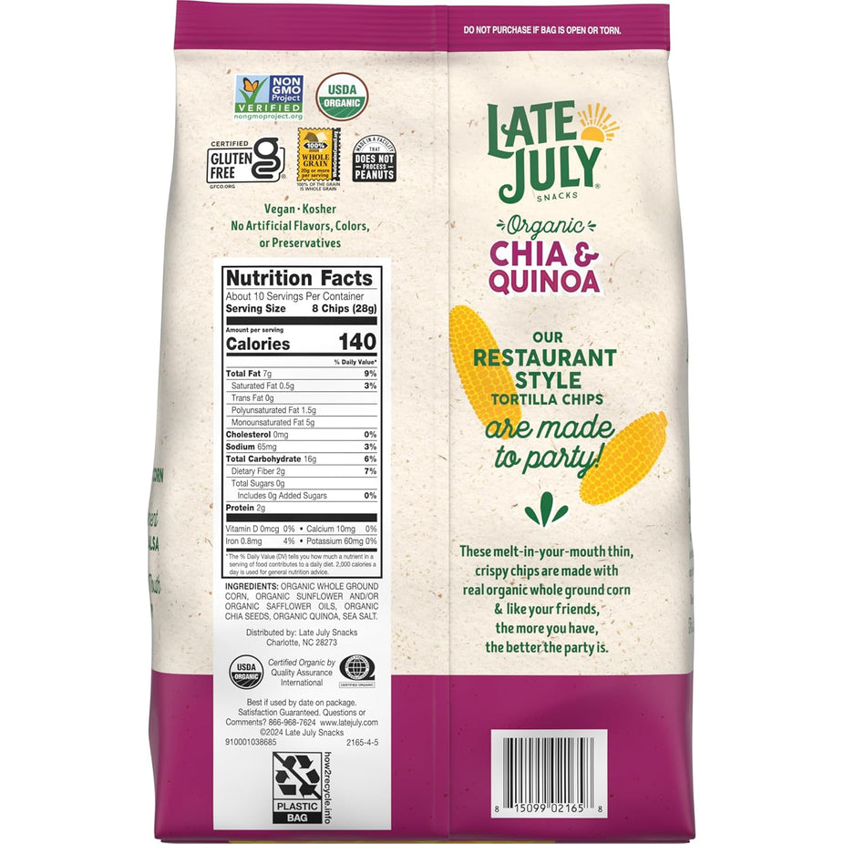 Chia & Quinoa Tortilla Chips