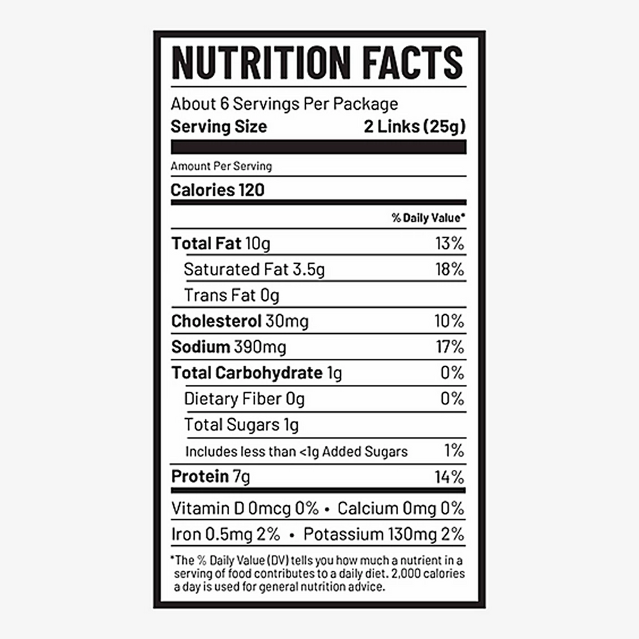 Hot & Spicy Shorty Smoked Sausages