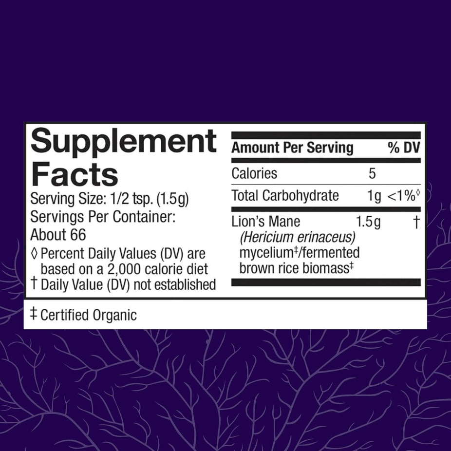 Lion's Mane Powder - Brain Health Support Supplement