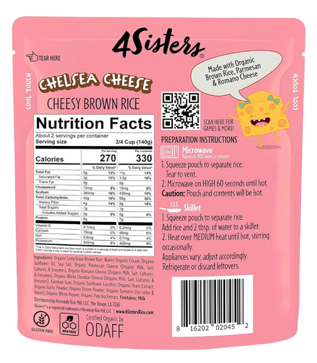 4 Sisters Organic Cheesy RTE Brown Rice – Martie