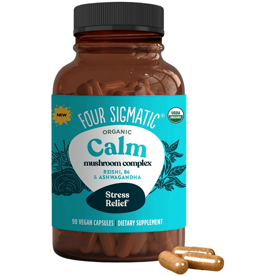 Organic Calm Mushroom Complex Vitamin Capsules (90 CT)
