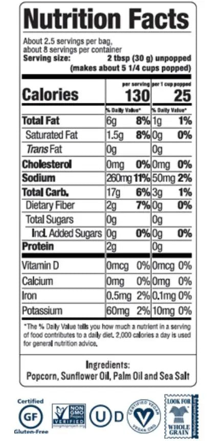 Sea Salt Microwave Popcorn (3 CT)