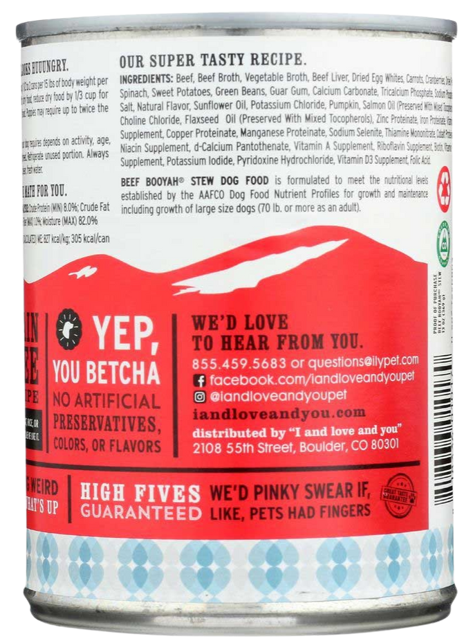 Beef Booyah Stew Dog Food