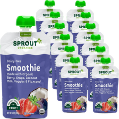 Dairy-Free Smoothie, Berry, Grape, Coconut Milk, Veggies & Flax Seed (12+ Months) (12 Pack)