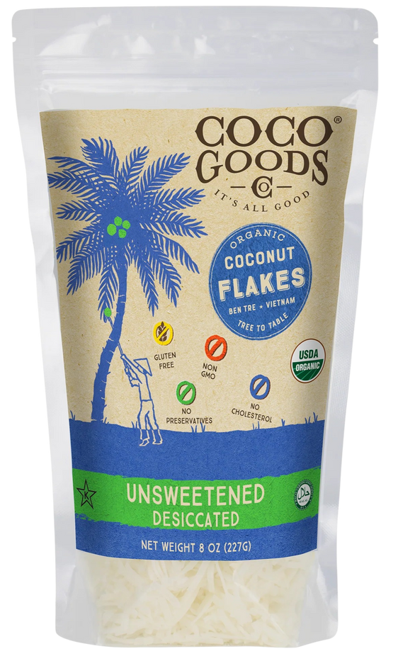 Organic Desiccated Coconut Flakes - Unsweetened