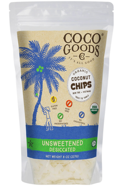 Organic Desiccated Coconut Chips - Unsweetened