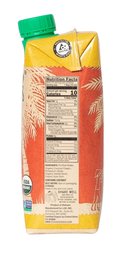 Organic Coconut Creamer - Unsweetened French Vanilla