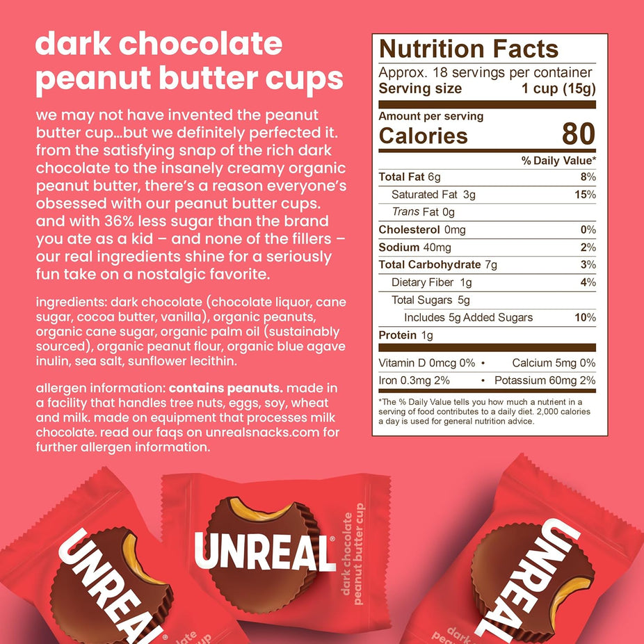 Dark Chocolate Peanut Butter Cups (40 CT)
