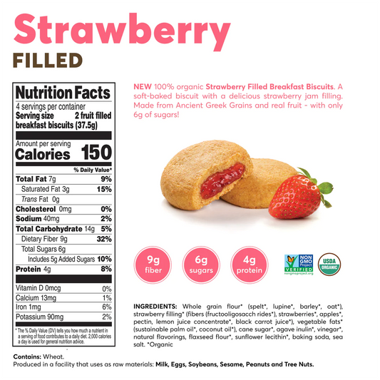 Nutrition Information - Strawberry Filled Breakfast Biscuits (4 CT)