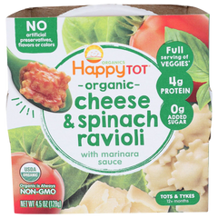 Organic Cheese & Spinach Ravioli With Marinara Sauce