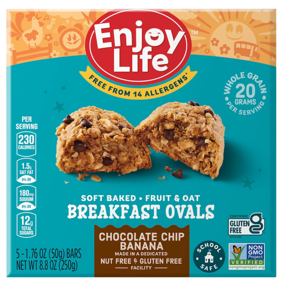 Banana Chocolate Chip Breakfast Oval Bar