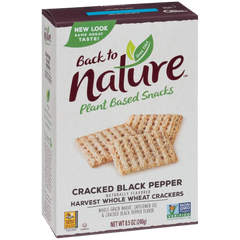 Cracked Black Pepper Whole Wheat Crackers