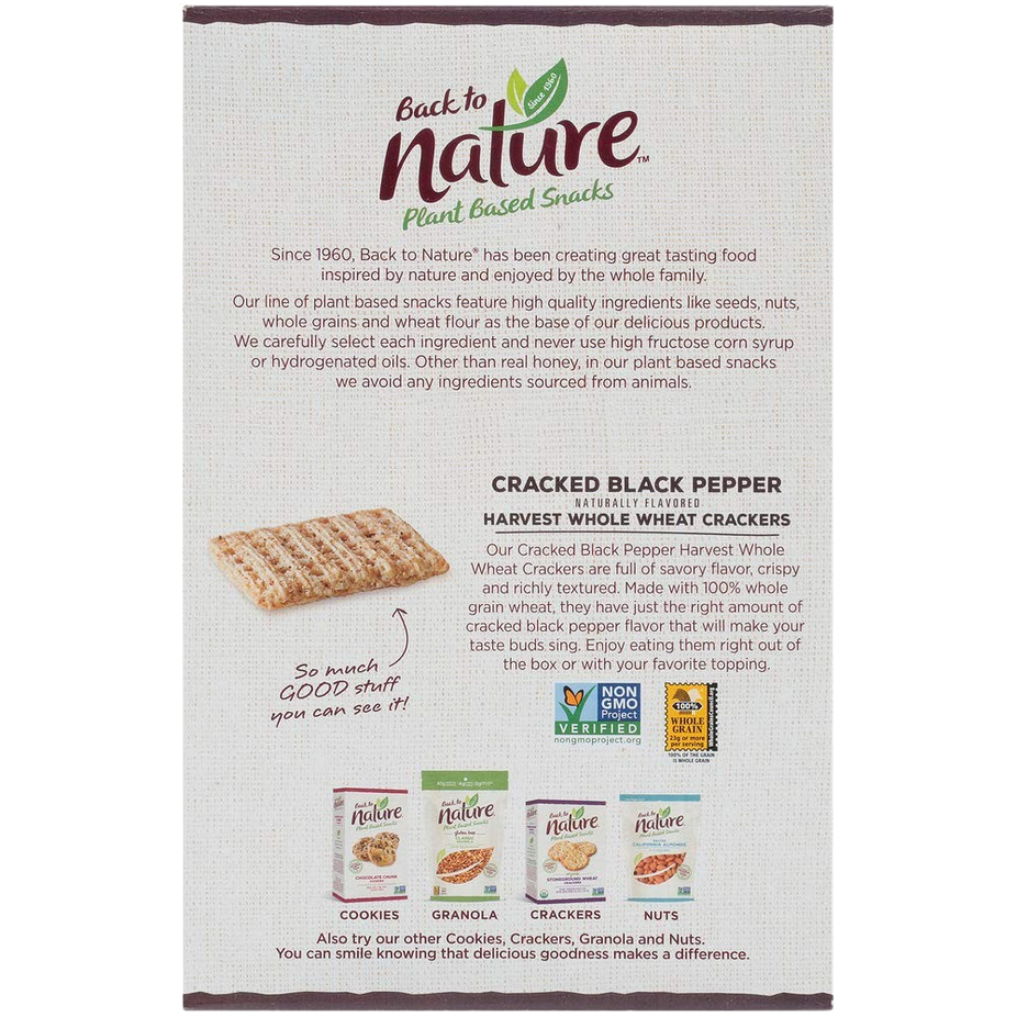 Cracked Black Pepper Whole Wheat Crackers