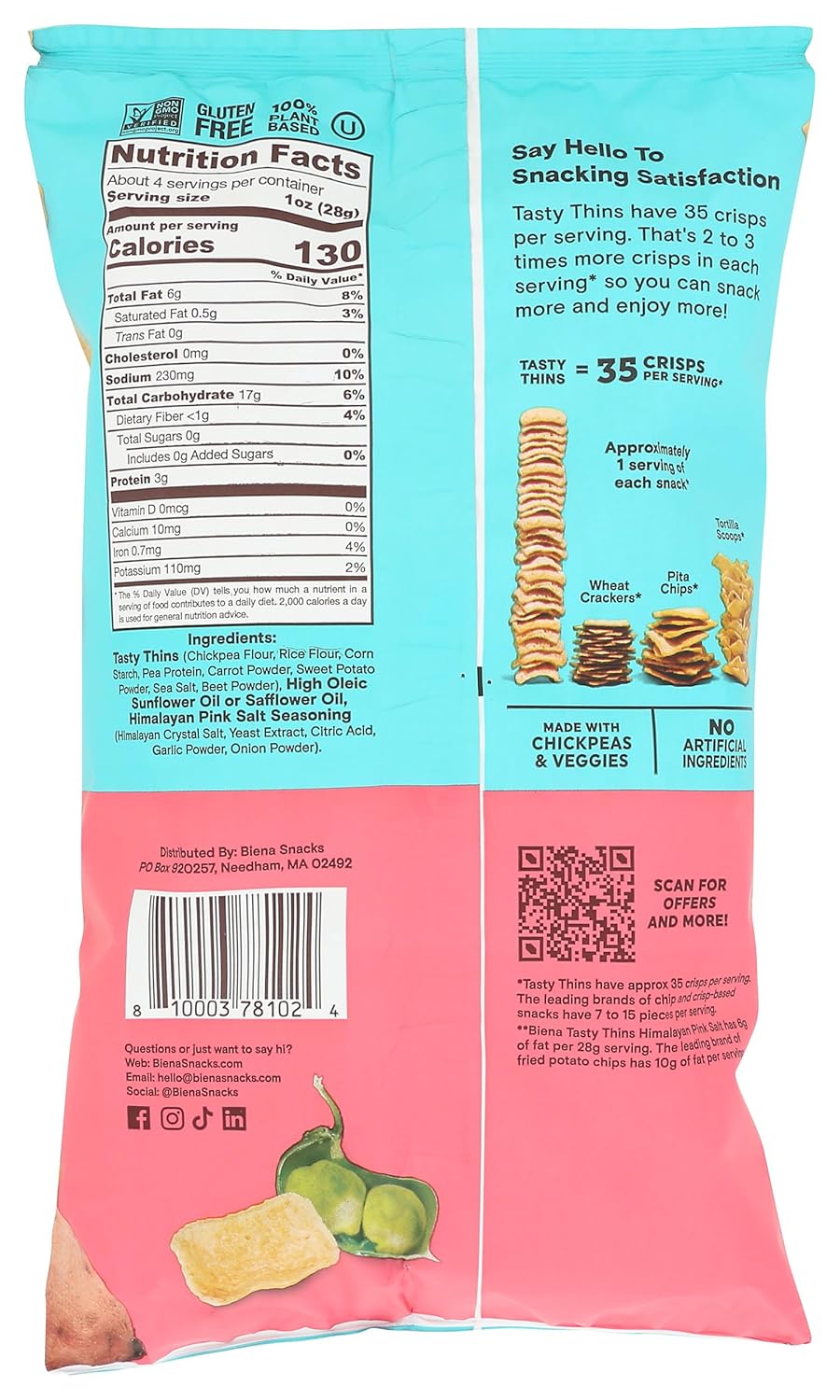 Crispy Tasty Thins Himalayan Sea Salt