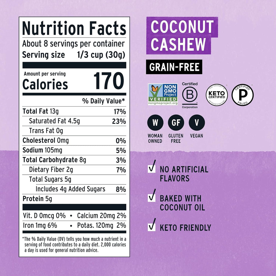 Grain-Free Coconut Cashew Granola
