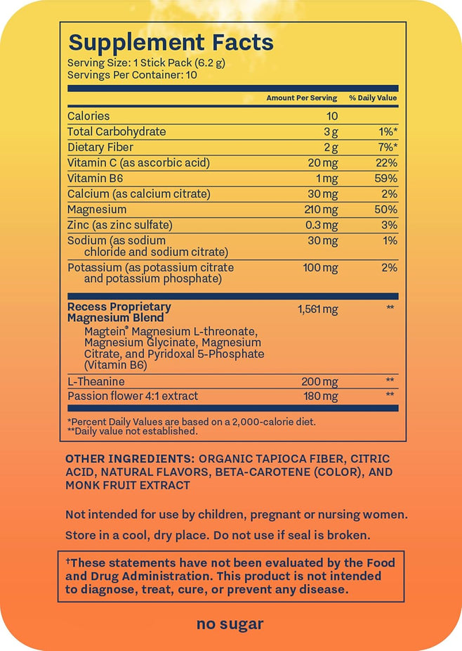 Mood Powder, Calming Magnesium L-Threonate Blend (10 CT)