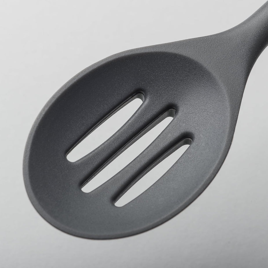 Silicone Slotted Spoon - Dark Grey