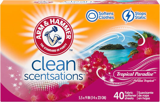 Fresh & Soft Fabric Softener Sheets (40 CT) - Tropical Paradise