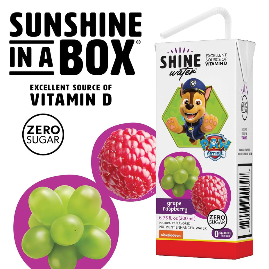 Grape Raspberry Water Shinewater Grape Raspberry Flavored Water - Tetra (8 Pack) – Martie