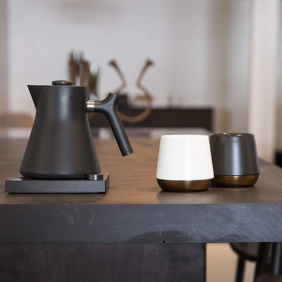 8oz Joey Double Wall Ceramic Coffee Mug - Matte Black