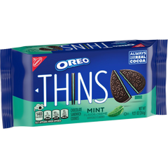 Thins Mint Flavored Cream Creme Chocolate Sandwich Cookies