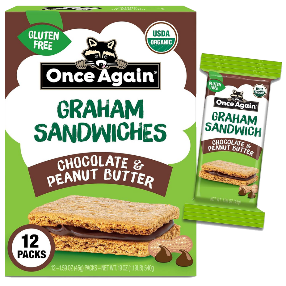 Chocolate Peanut Butter Graham Cracker Sandwiches (12 CT)