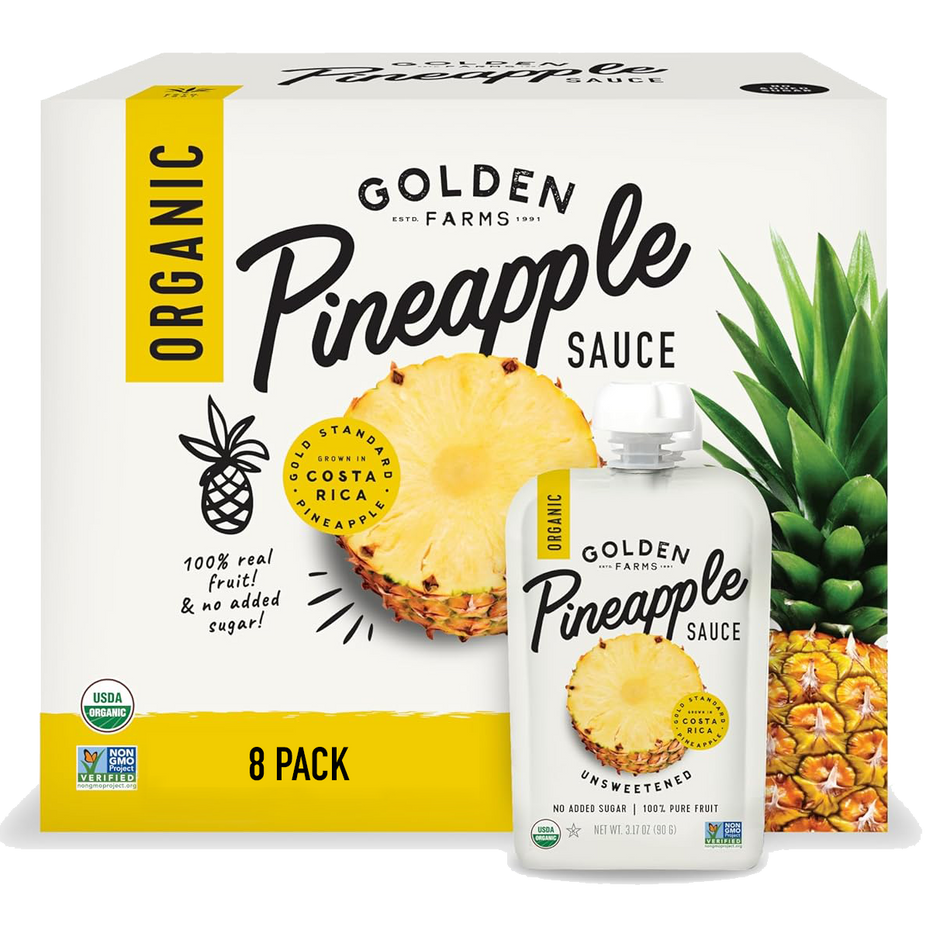 Organic Unsweetened Pineapple Sauce (8 CT) - Don't USE DUP