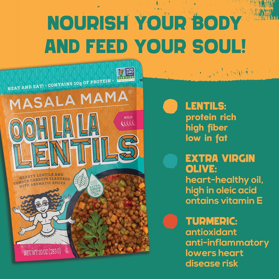 Ooh La La Lentils - Heat and Eat (6 Pack)