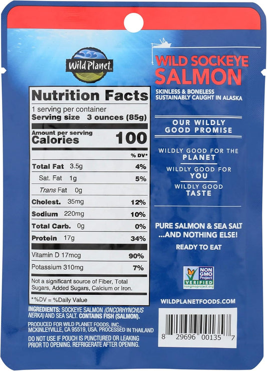 Wild Sockeye Salmon (12 Pack)