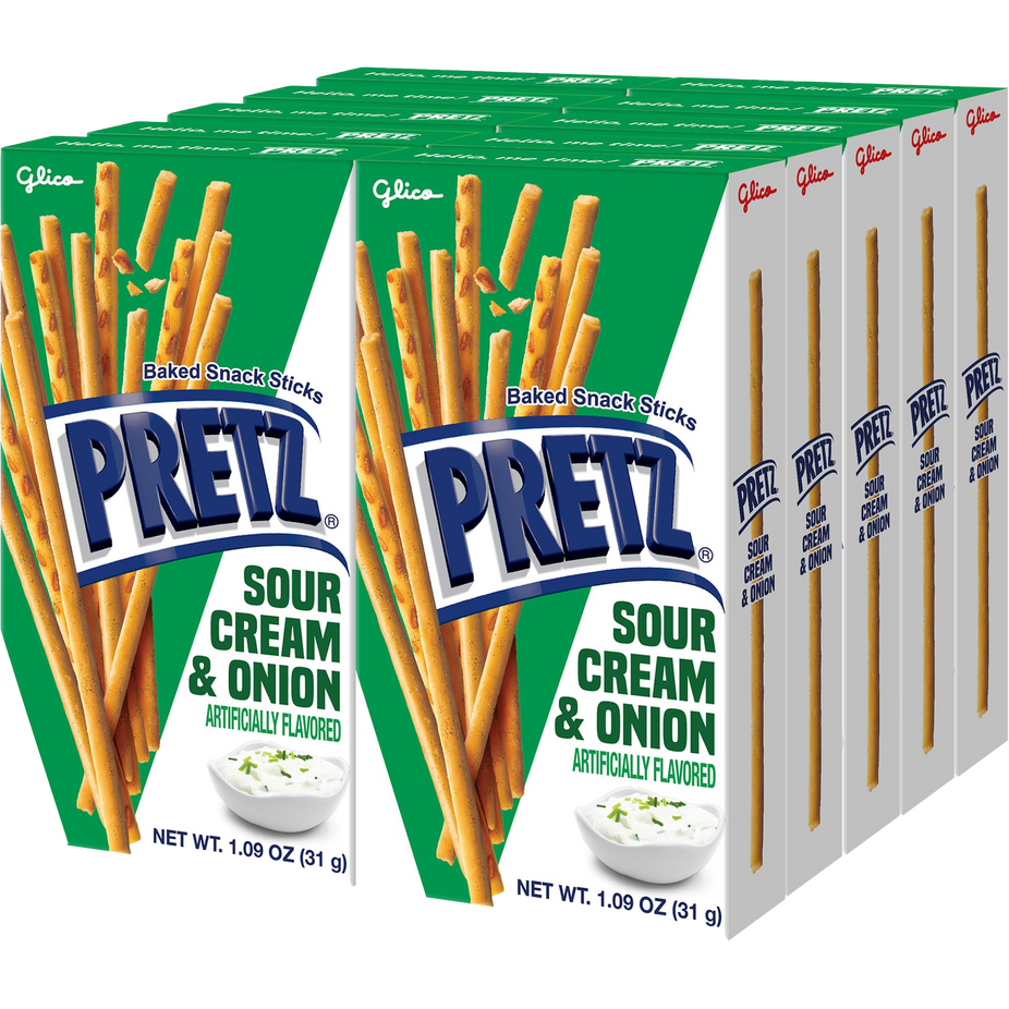 Pretz Sour Cream & Onion Baked Snack Sticks (10 CT)