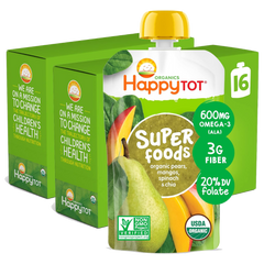 Organics Stage 4 Superfoods - Pears, Mangos & Spinach (16 Pack)