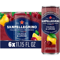 Italian Sparkling Water Cherry & Lemon (6 Pack)