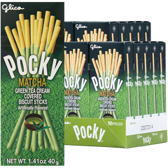 Pocky Matcha Green Tea Cream Covered Biscuit Sticks (20 CT)