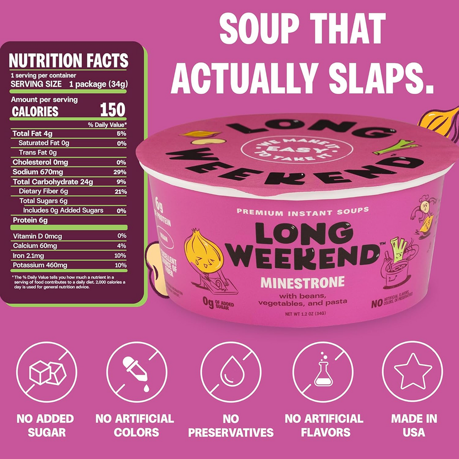Minestrone Instant Soup (6 Pack)