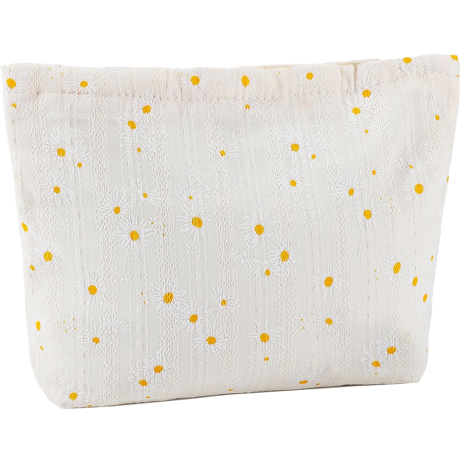 Quilted Daisy Cosmetic Bag
