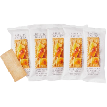 Olive Oil & Sea Salt Sourdough Flatbread Cracker (5 Pack)