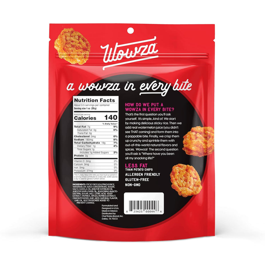 Wowza Sticky Rice Wowza Fuego Lime Crunchy Rice Crisps – Martie