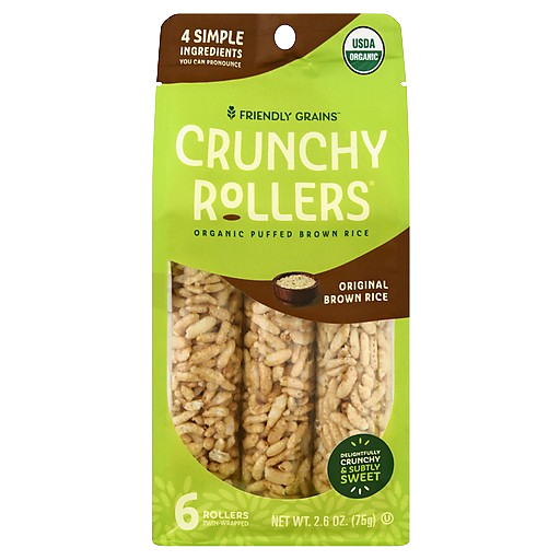 Organic Crunchy Rice Rollers Brown Rice