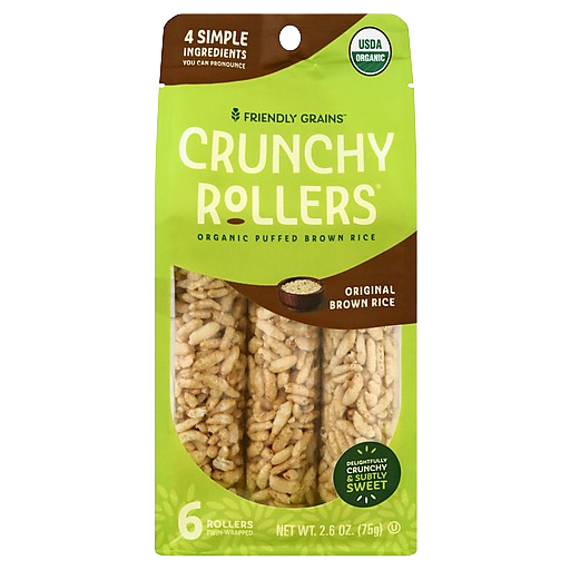 Organic Crunchy Rice Rollers Brown Rice Organic Crunchy Rice Rollers ...