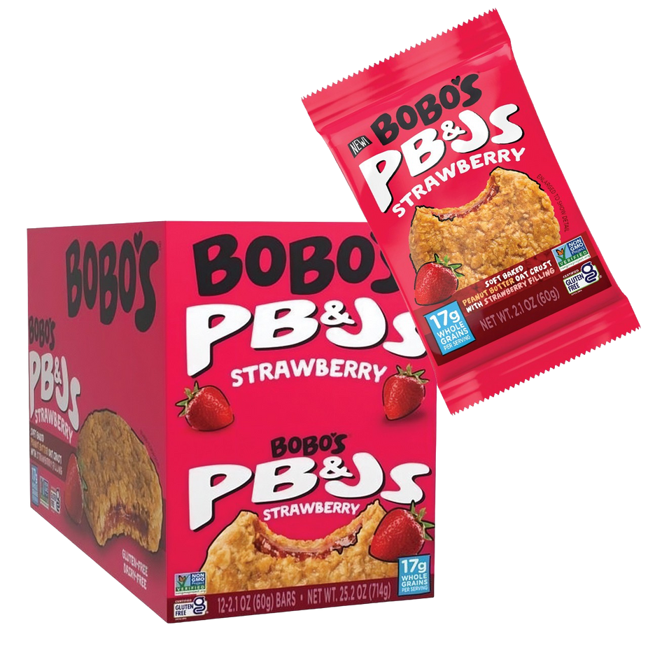Strawberry Peanut Butter & Jelly Oat Snacks (12 CT)