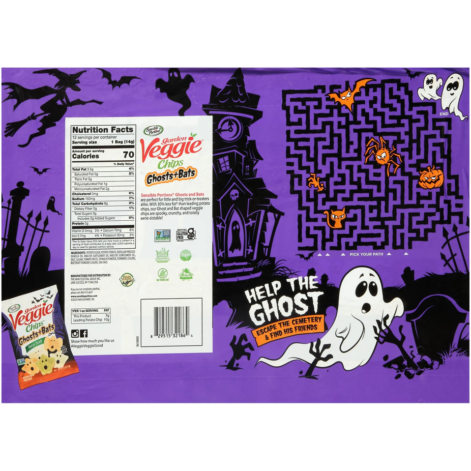 Ghosts & Bats Veggie Chips (12 Pack)