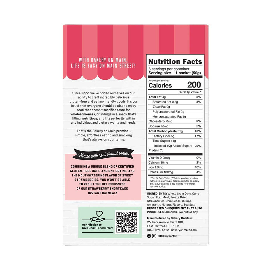 Strawberry Shortcake Instant Oatmeal (6 Pack)
