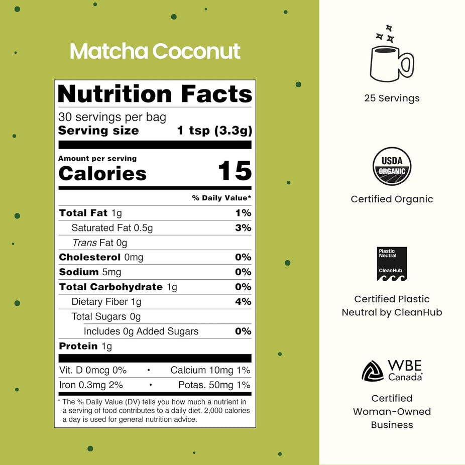 Matcha Coconut Superfood Latte Powder