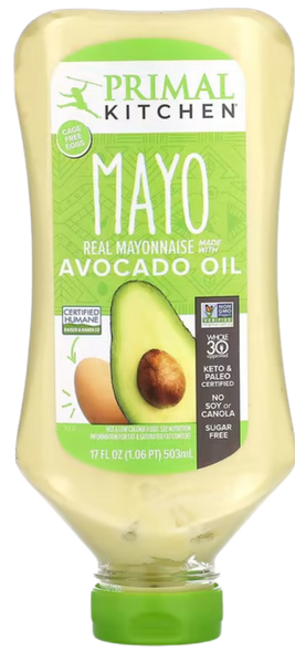 Primal Kitchen Vegan Mayo with Avocado Oil 12 oz Jar 6ct Case