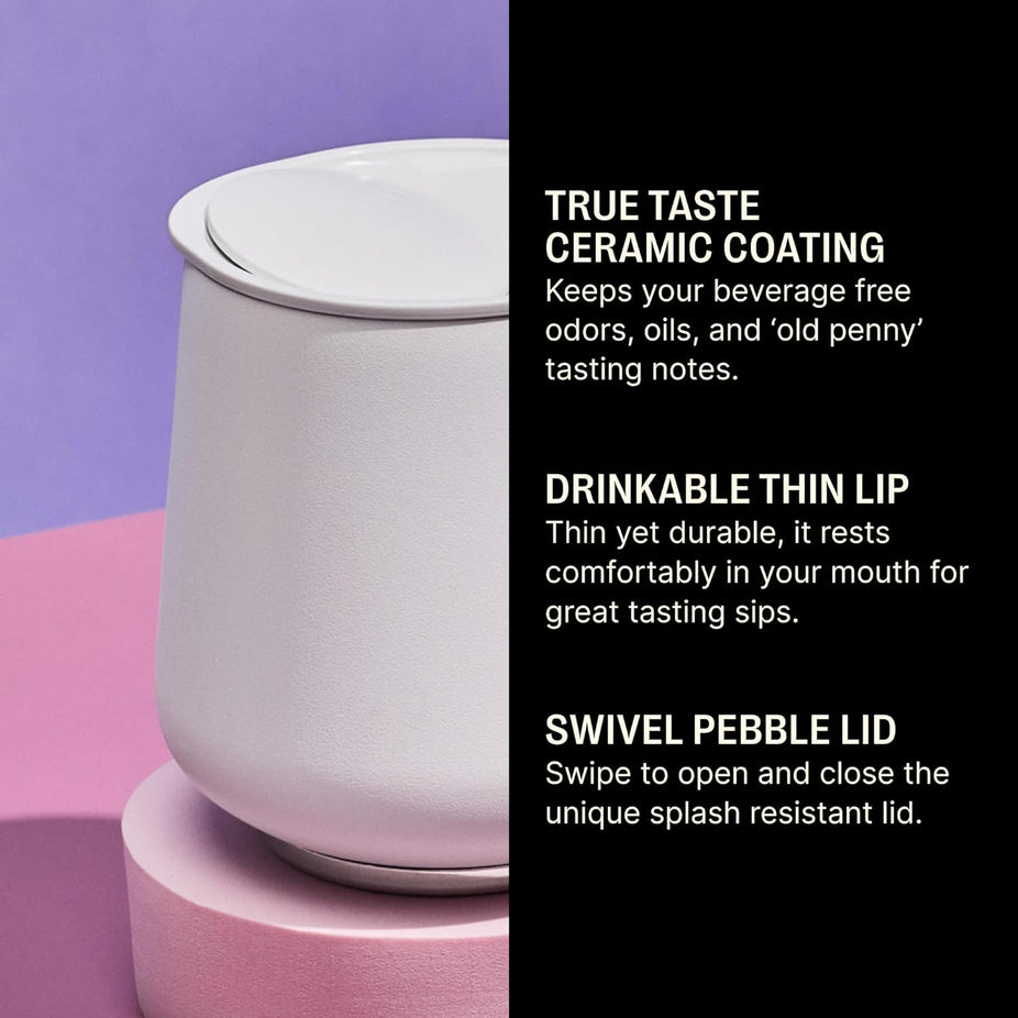 12oz Ruby Tumbler - White