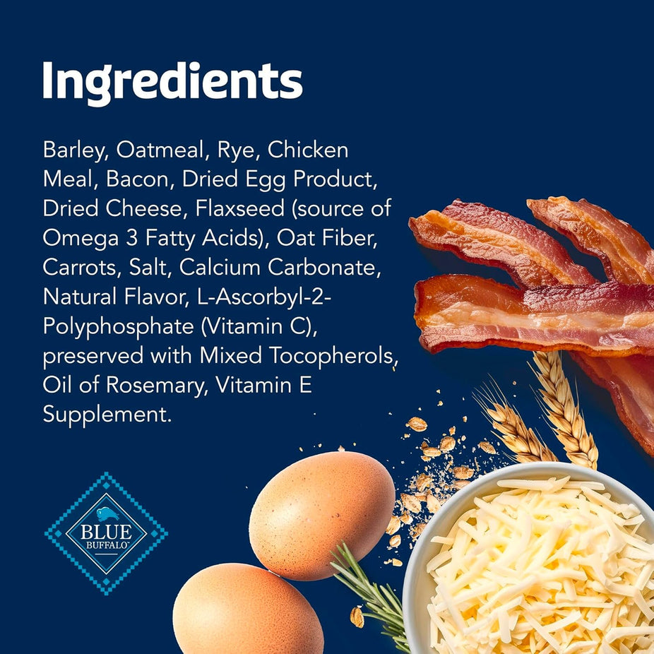 Health Bars Natural Crunchy Dog Treats - Bacon, Egg & Cheese Flavor