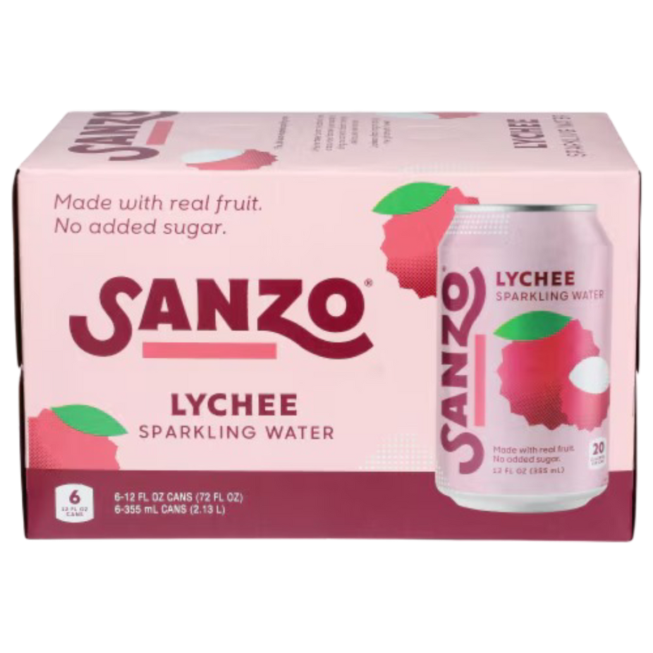 Lychee Sparkling Water (6 Pack)