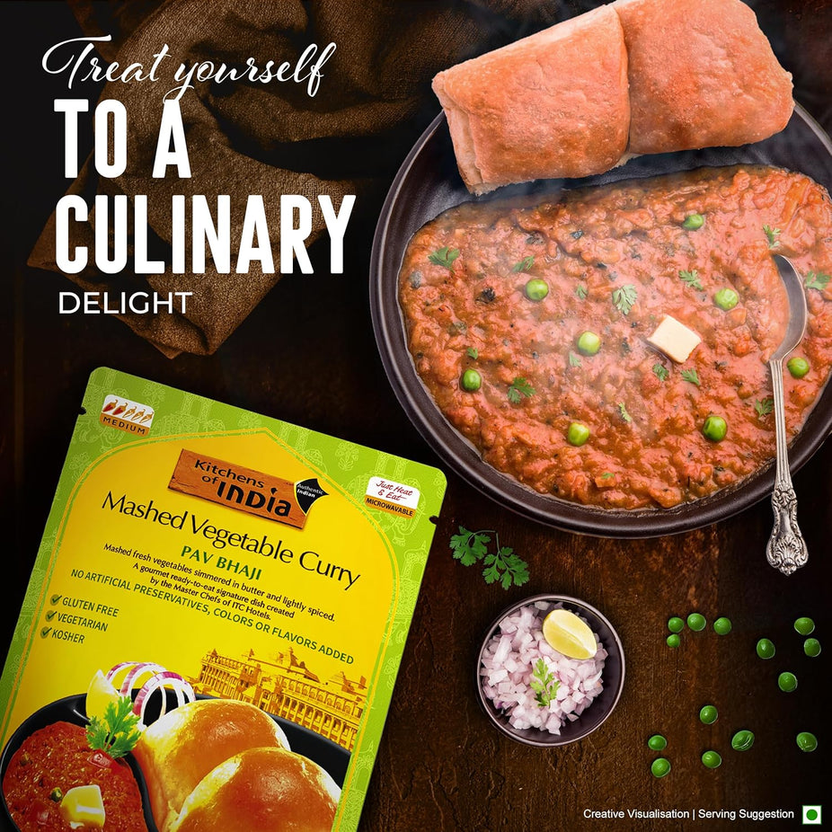 Pav Bhaji Mashed Vegetable Curry