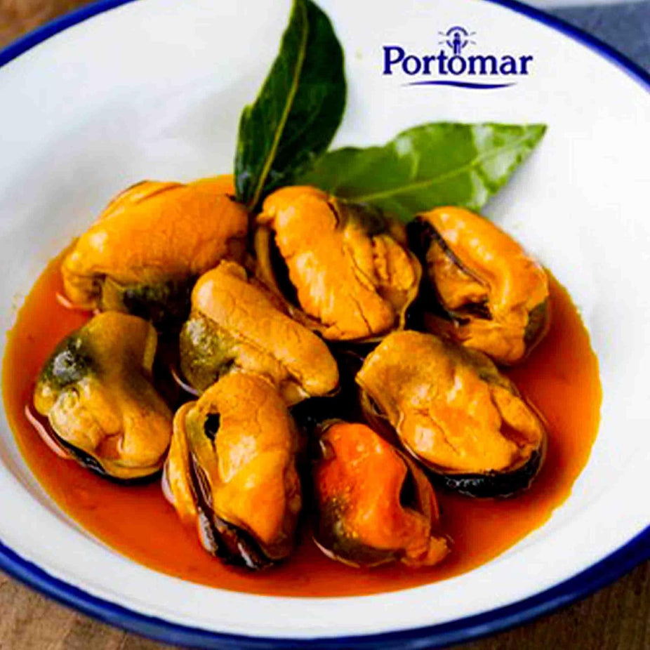 Spanish Seafood Tapas Mix (Mussels, Sardines, Squid)